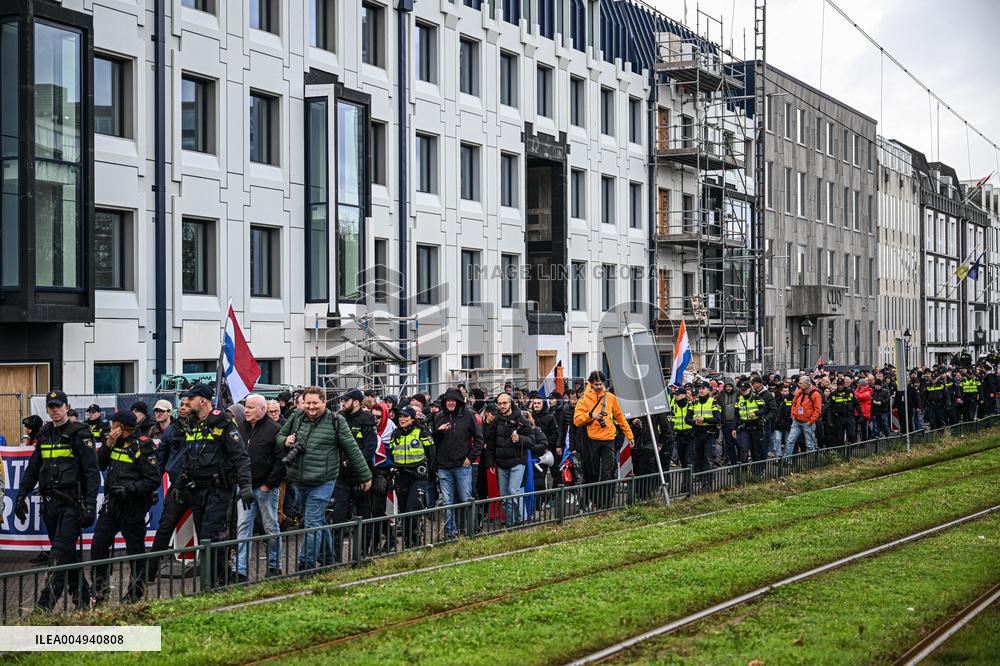 Protest Against Mass Immigration in Netherlands - The Hague
