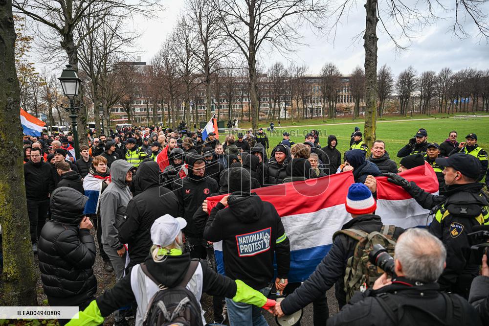 Protest Against Mass Immigration in Netherlands - The Hague