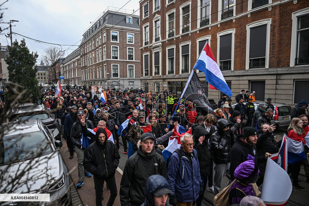 Protest Against Mass Immigration in Netherlands - The Hague