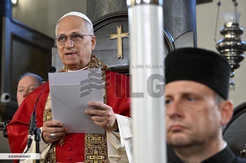 Pope Leo XIV with Bartholomew I - Turkey