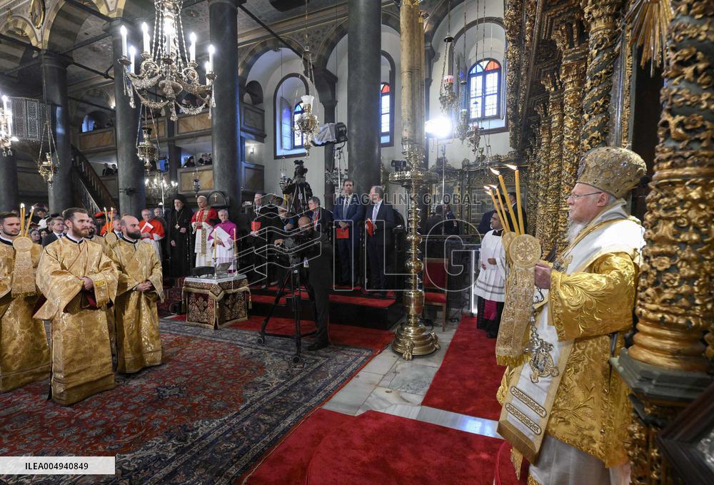 Pope Leo XIV with Bartholomew I - Turkey
