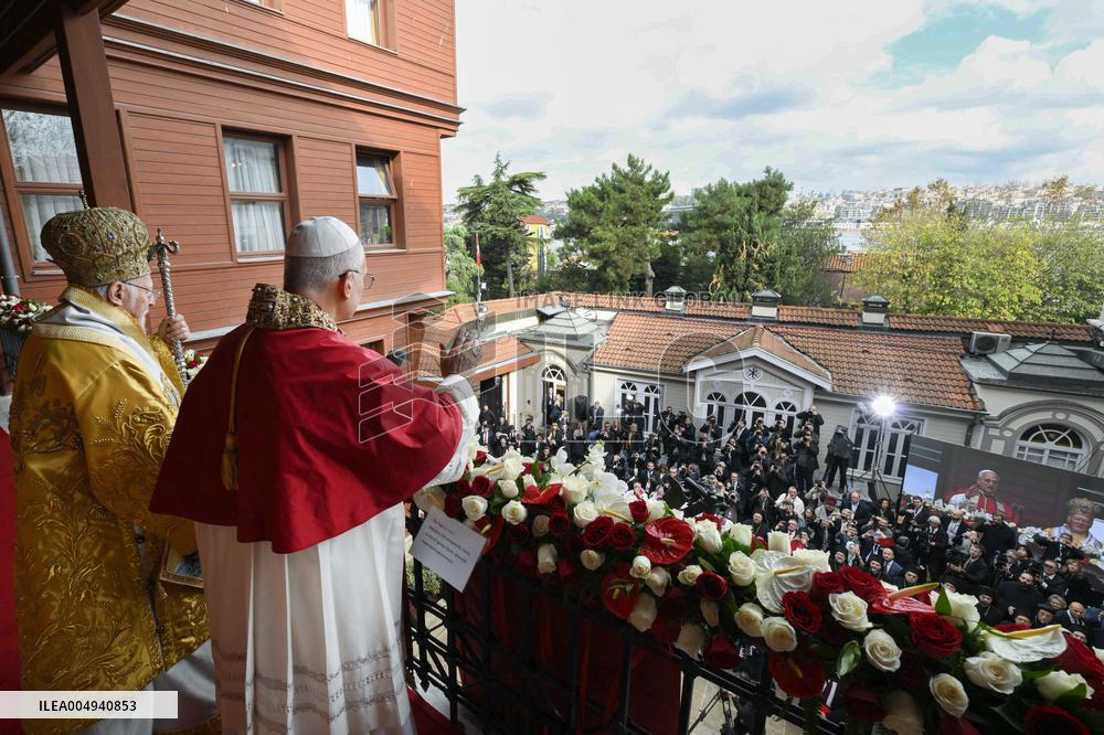 Pope Leo XIV with Bartholomew I - Turkey