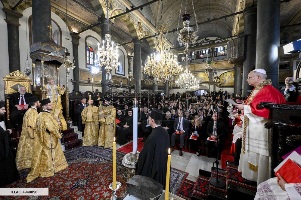 Pope Leo XIV with Bartholomew I - Turkey