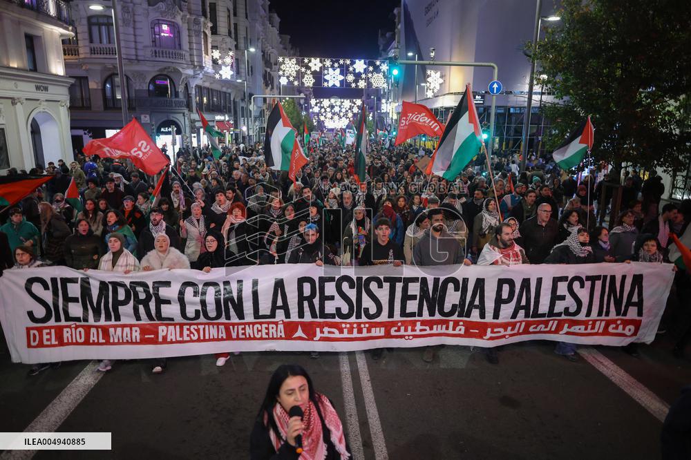 Pro-Palestinian Demonstrations - Spain