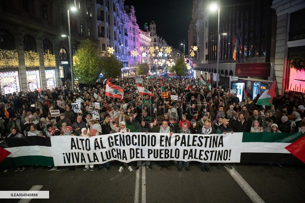 Pro-Palestinian Demonstrations - Spain