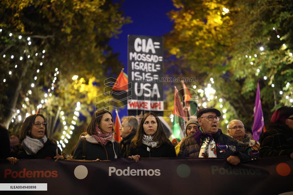 Pro-Palestinian Demonstrations - Spain
