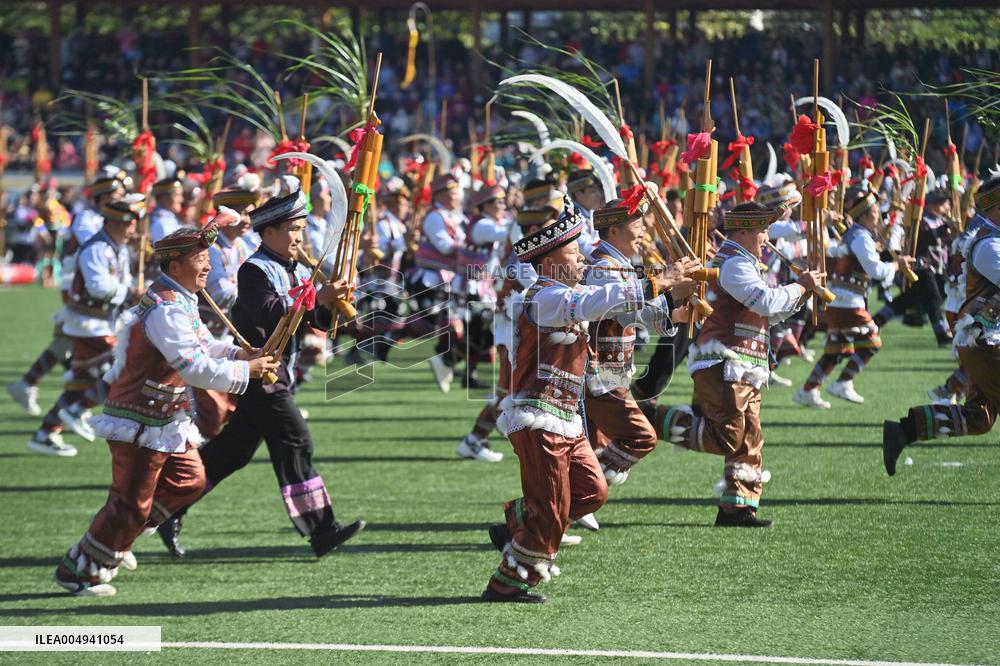 Lusheng and Horse Fighting Festival in Rongshui Miao Autonomous County - China