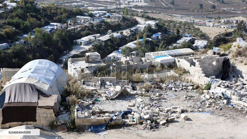 Makeshift Displacement Camp in Idlib Province - Syria