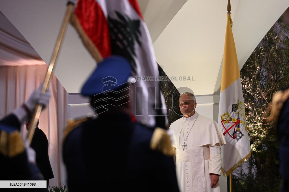Pope Leo XIV Arrives In Beirut - Lebanon