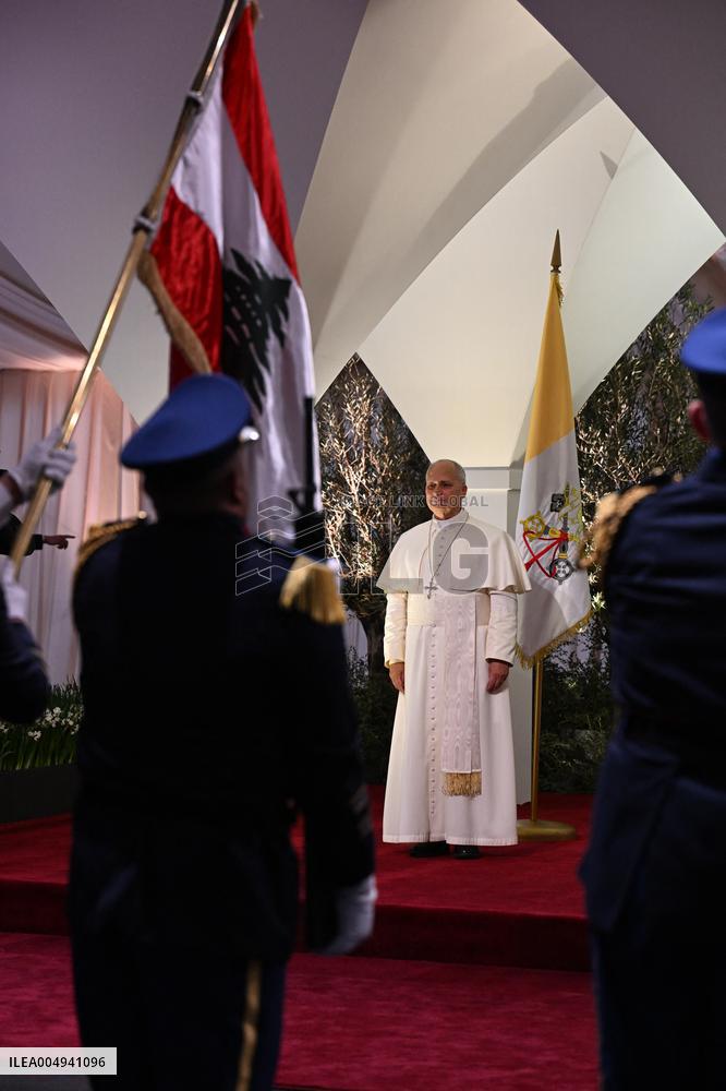 Pope Leo XIV Arrives In Beirut - Lebanon