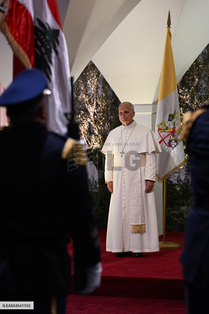Pope Leo XIV Arrives In Beirut - Lebanon