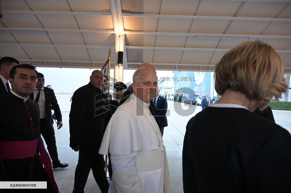Pope Leo XIV Arrives In Beirut - Lebanon