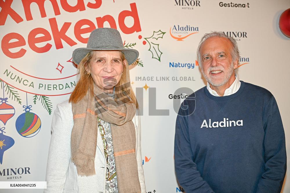 Infanta Elena visits the Aladina Foundation Charity Market - Madrid