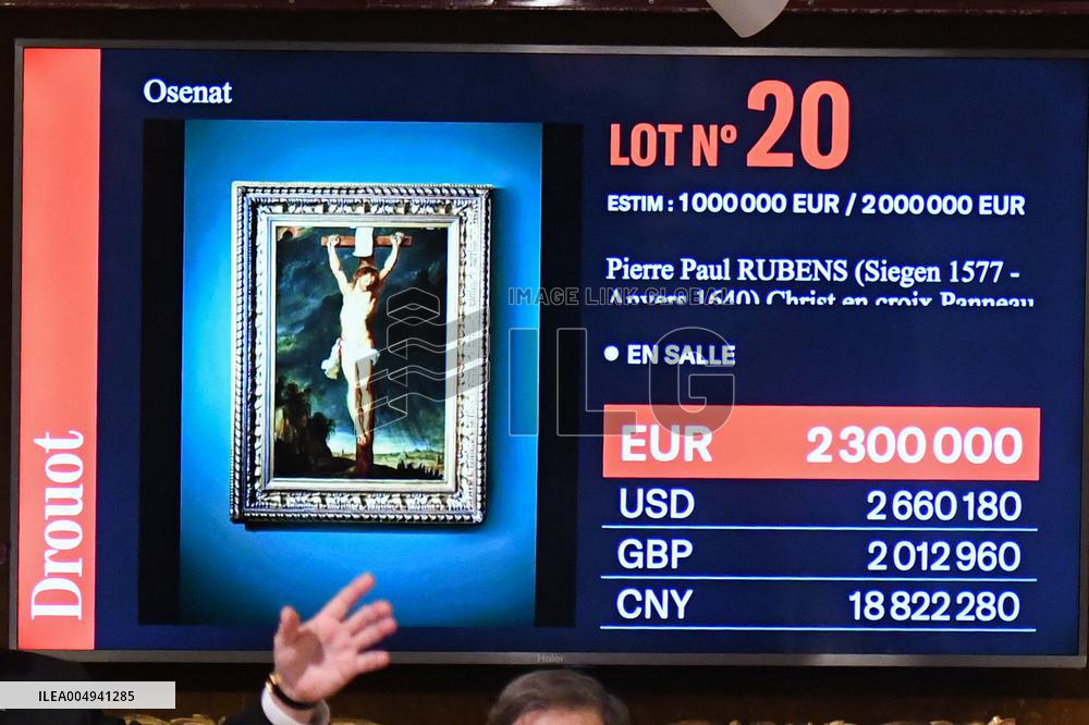 Rubens' Painting "Christ on the Cross" Sold for €2.3 Million - Versailles