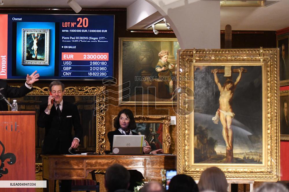 Rubens' Painting "Christ on the Cross" Sold for €2.3 Million - Versailles
