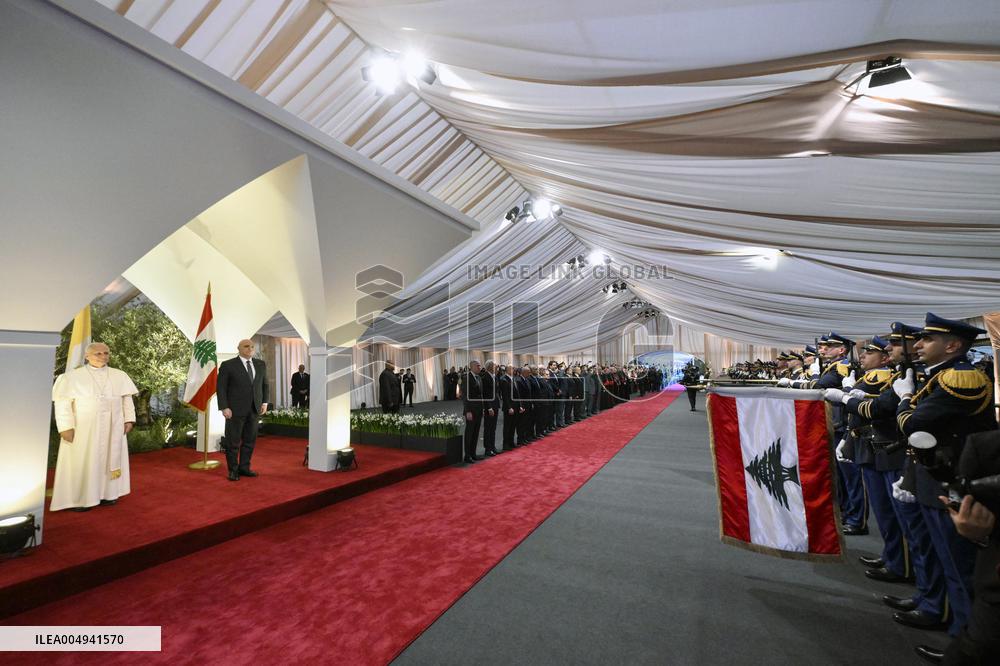 Pope Leo XIV Arrived In Beirut - Lebanon