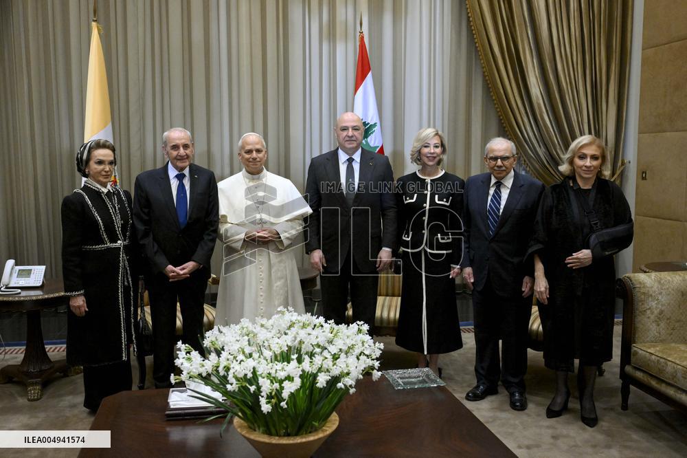Pope Leo XIV Arrived In Beirut - Lebanon