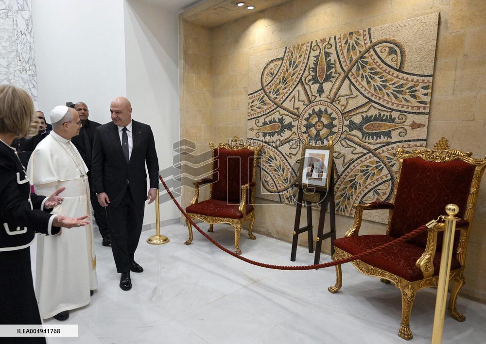 Pope Leo XIV Meets Lebanon's President Joseph Aoun - Beirut