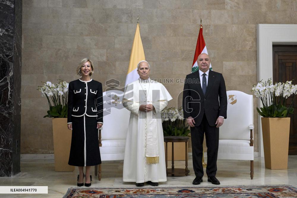 Pope Leo XIV Meets Lebanon's President Joseph Aoun - Beirut
