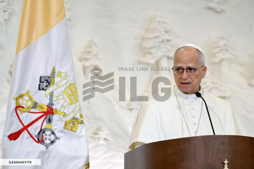 Pope Leo XIV Meets Lebanon's President Joseph Aoun - Beirut