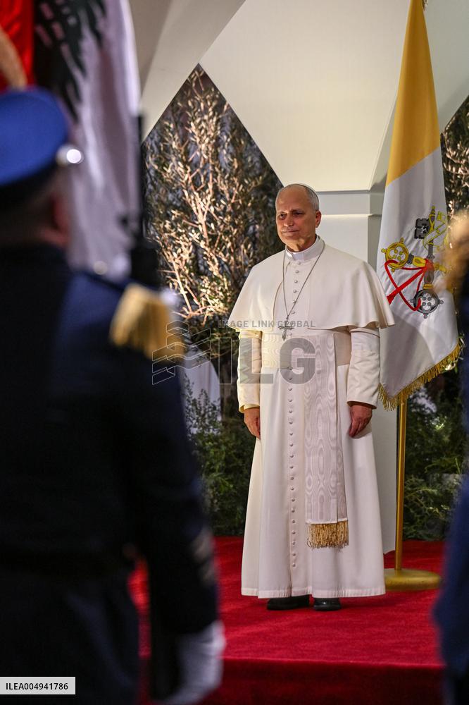 Pope Leo XIV Arrived In Beirut - Lebanon