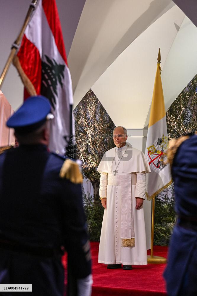 Pope Leo XIV Arrived In Beirut - Lebanon