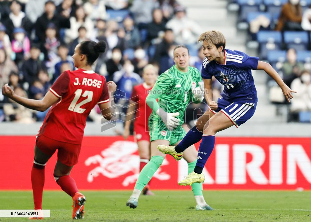 Football: Japan vs. Canada friendly