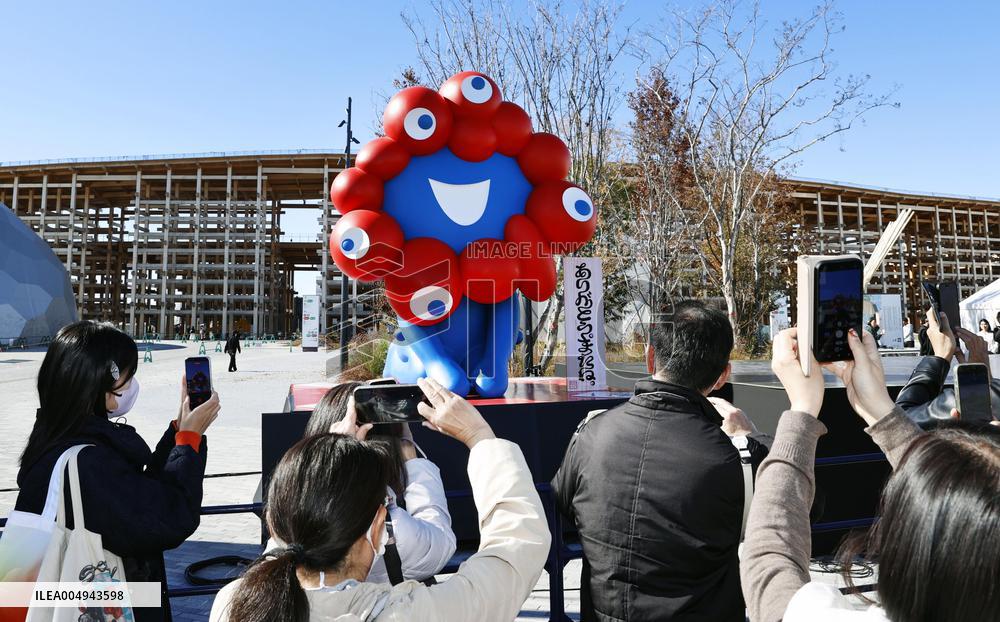 Farewell ceremony for Osaka expo mascot