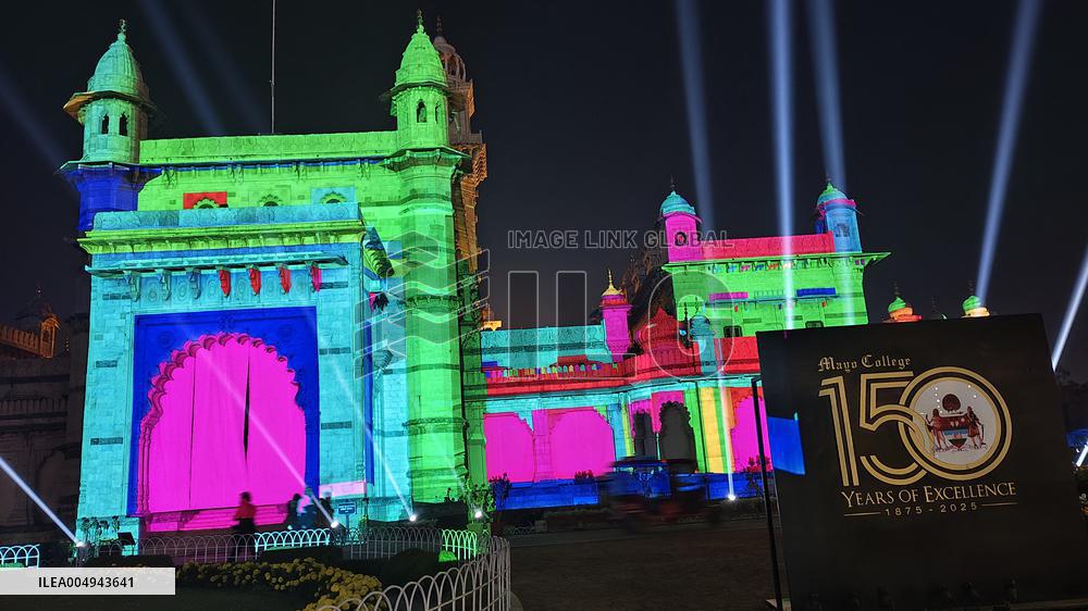 Mayo College Illuminated For 150th Anniversary - India