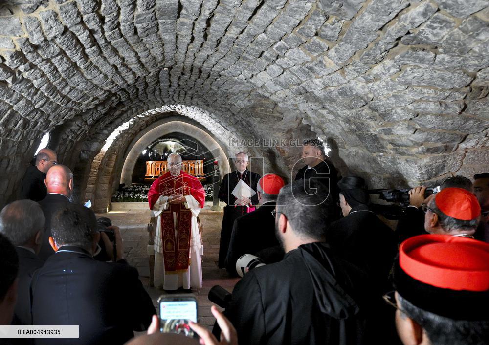 Pope Leo XIV Visits The Tomb of Saint Charbel Makhlouf - Lebanon