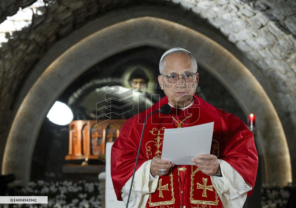 Pope Leo XIV Visits The Tomb of Saint Charbel Makhlouf - Lebanon