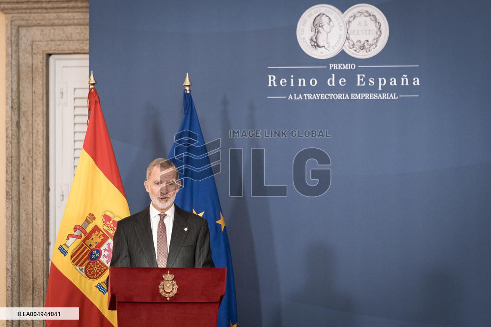 Felipe VI presents the XIX Kingdom of Spain Award for Business Career - Madrid