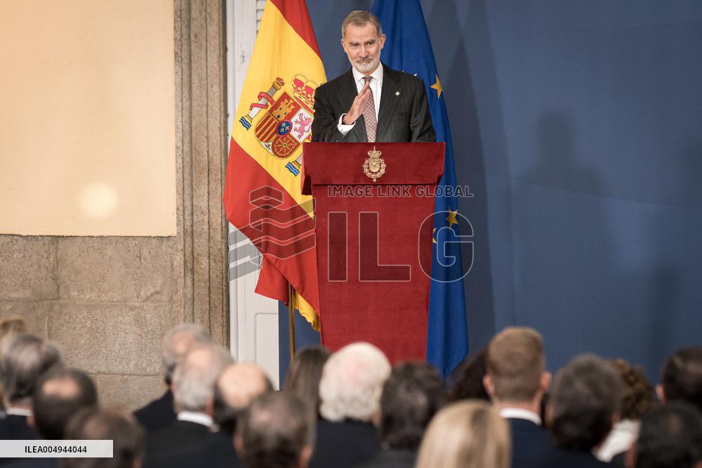 Felipe VI presents the XIX Kingdom of Spain Award for Business Career - Madrid