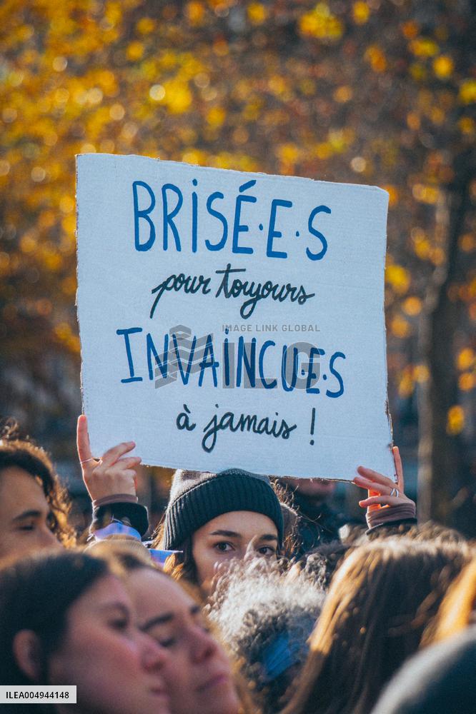 "Invaincu·es A Jamais" Rally in Paris - France
