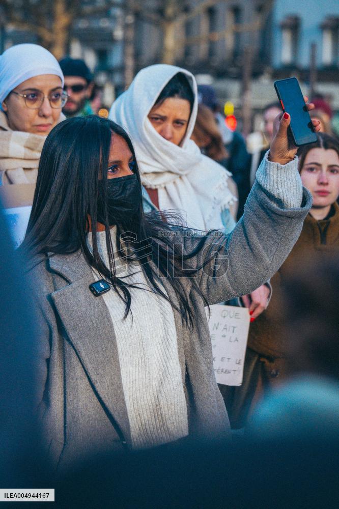 "Invaincu·es A Jamais" Rally in Paris - France