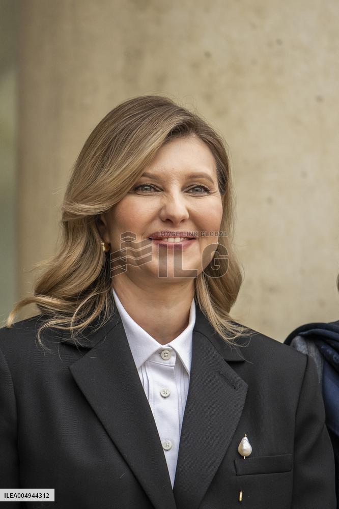 Macron And Zelensky After Meeting - Paris