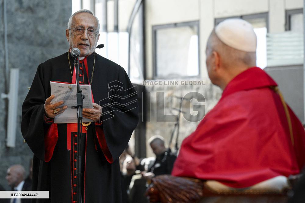 Pope Leo XIV Meets Religious at the Shrine of Our Lady of Lebanon - Lebanon
