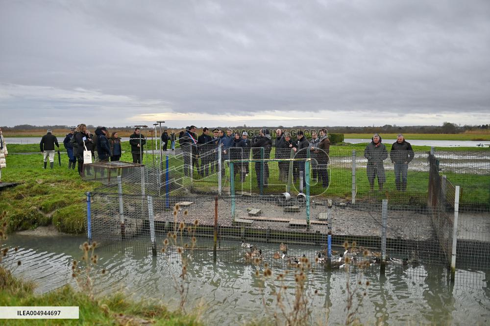 Mathieu Lefevre On A Ministerial Visit To Merville-Franceville - France