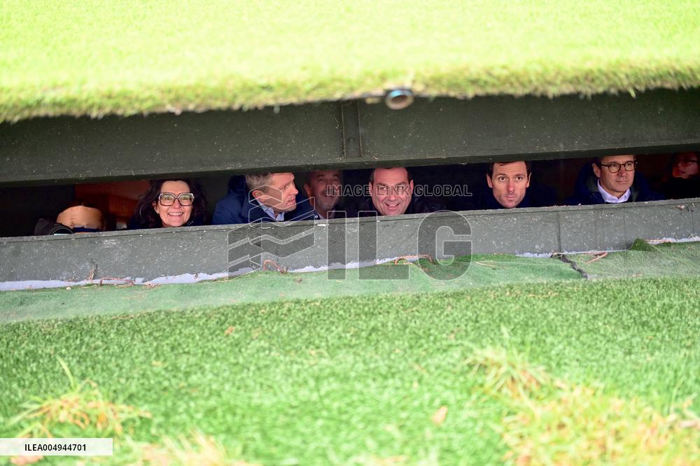 Mathieu Lefevre On A Ministerial Visit To Merville-Franceville - France