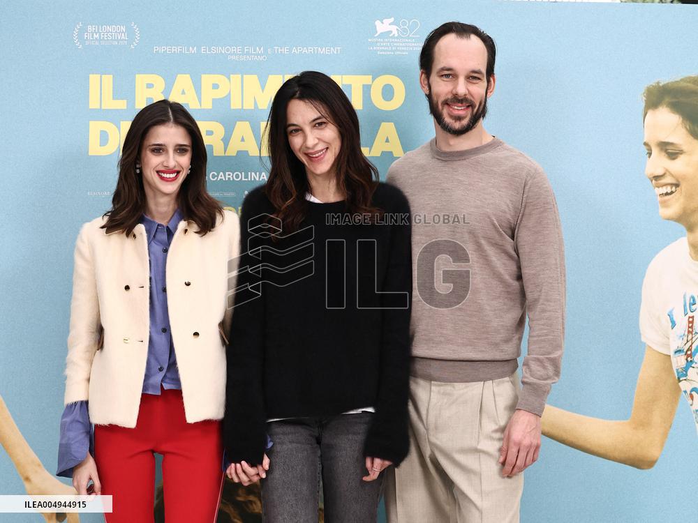 Rome, Photocall for the film "The Abduction of Arabella"