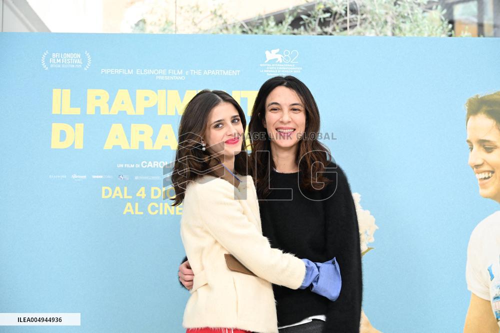 Rome, Photocall for the film "The Abduction of Arabella"