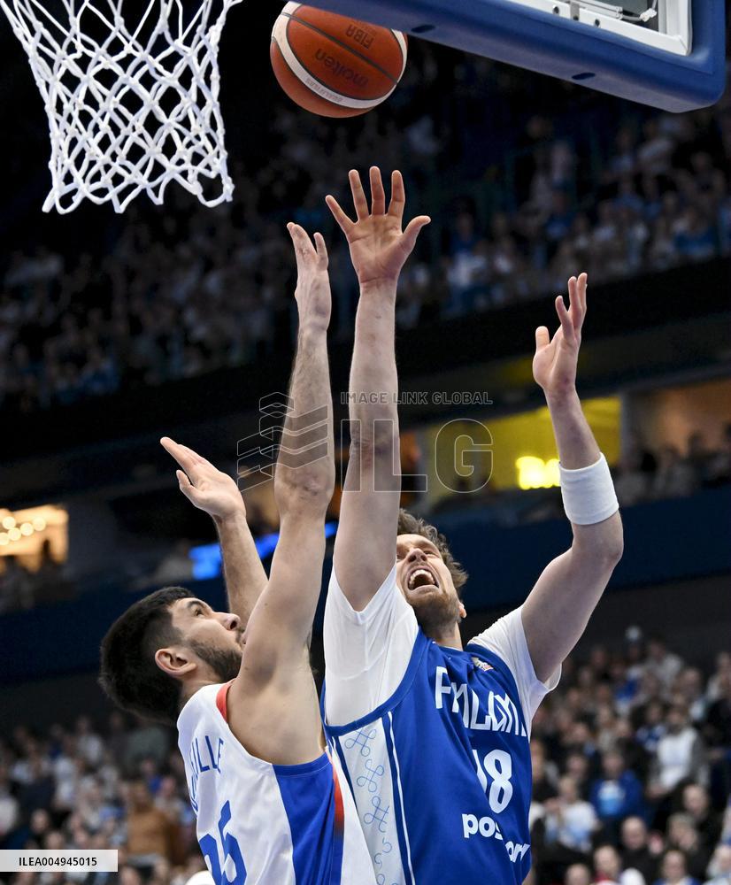 FIBA World Cup basketball qualifying match Finland vs France