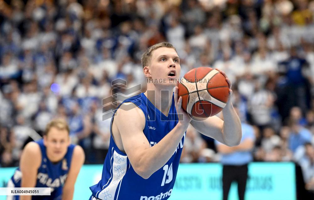 FIBA World Cup basketball qualifying match Finland vs France