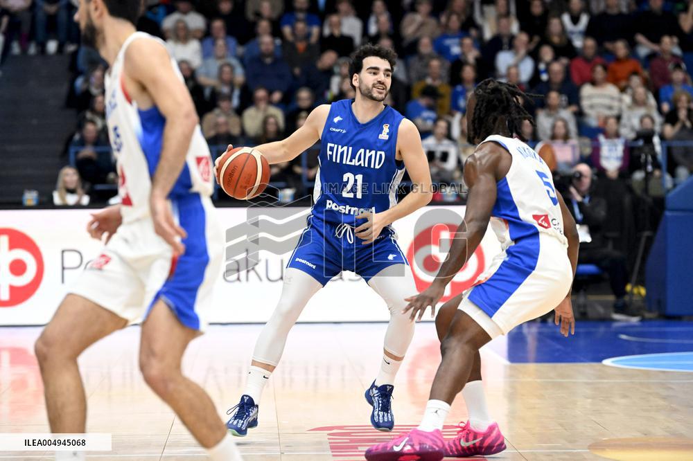 FIBA World Cup basketball qualifying match Finland vs France