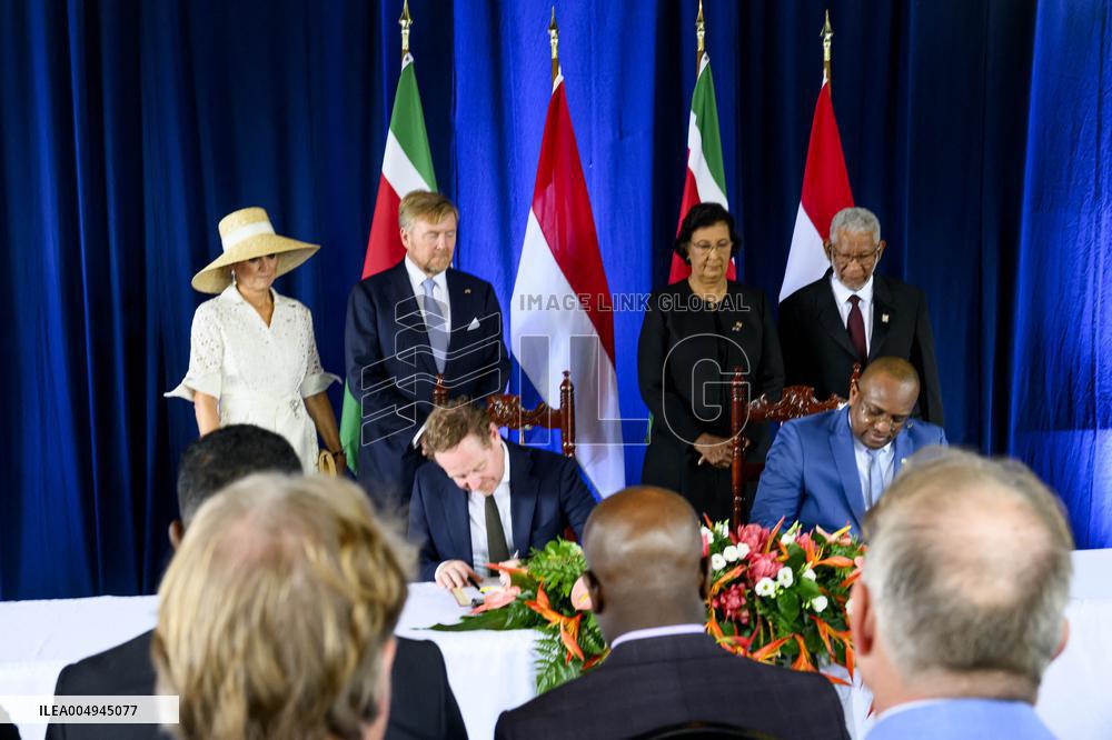 Dutch Royals Visit Suriname - Day 1