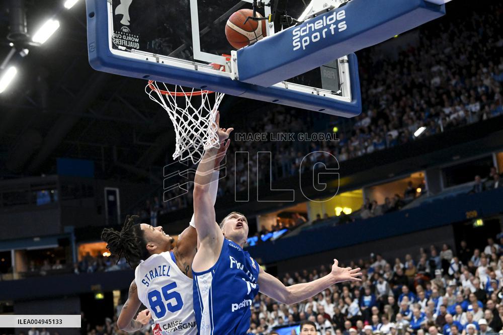 FIBA World Cup basketball qualifying match Finland vs France