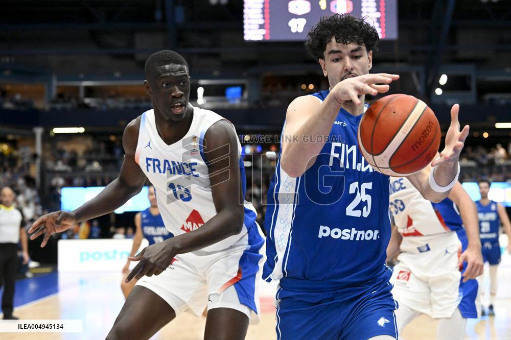 FIBA World Cup basketball qualifying match Finland vs France
