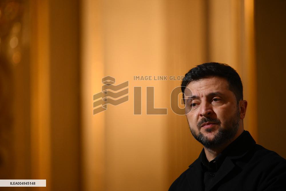 Macron and Zelensky Press Conference - Paris