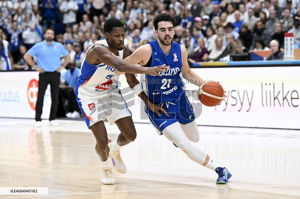 FIBA World Cup basketball qualifying match Finland vs France