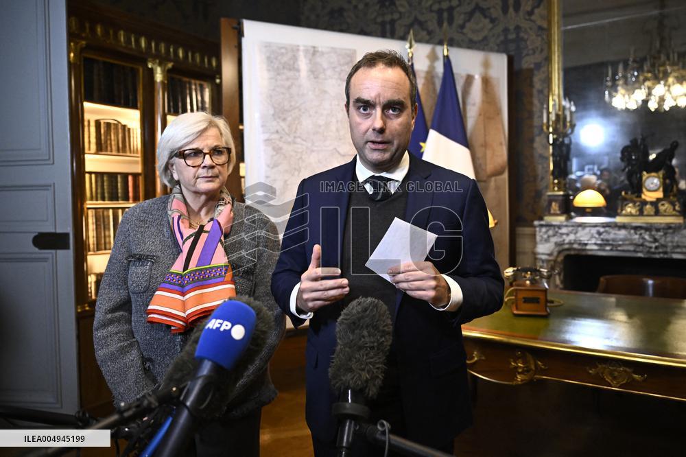 Presser of French PM Lecornu After The Defense Commission Meeting - Paris